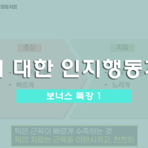 [보너스 특강1]  틱에 대한 인지행동치료